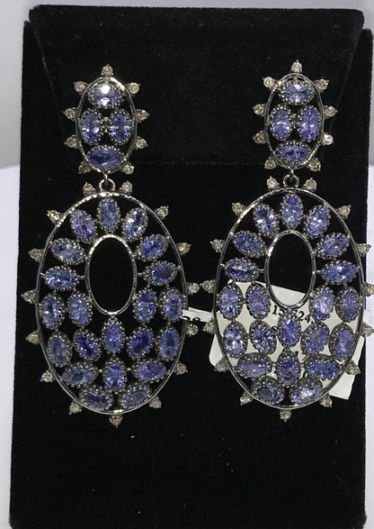 Oval Shape Diamond Earring