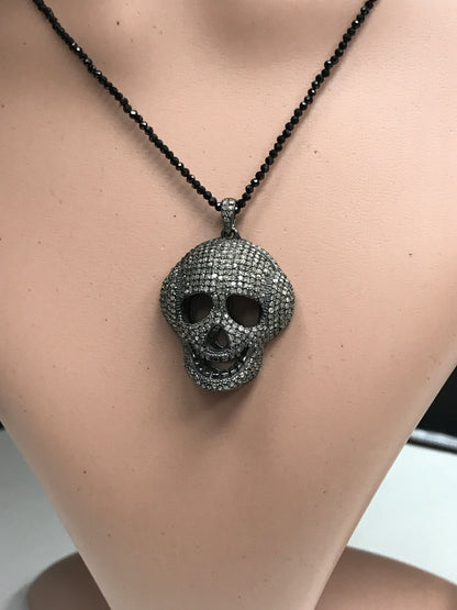 SKULL HEAD DIAMOND PENDANTS CHARMS