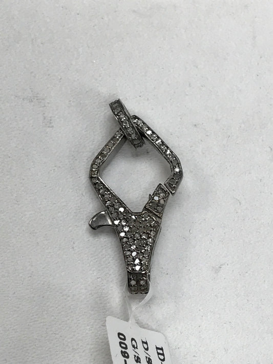 Rhombus Shape Diamond Clasps Pendants & Charms