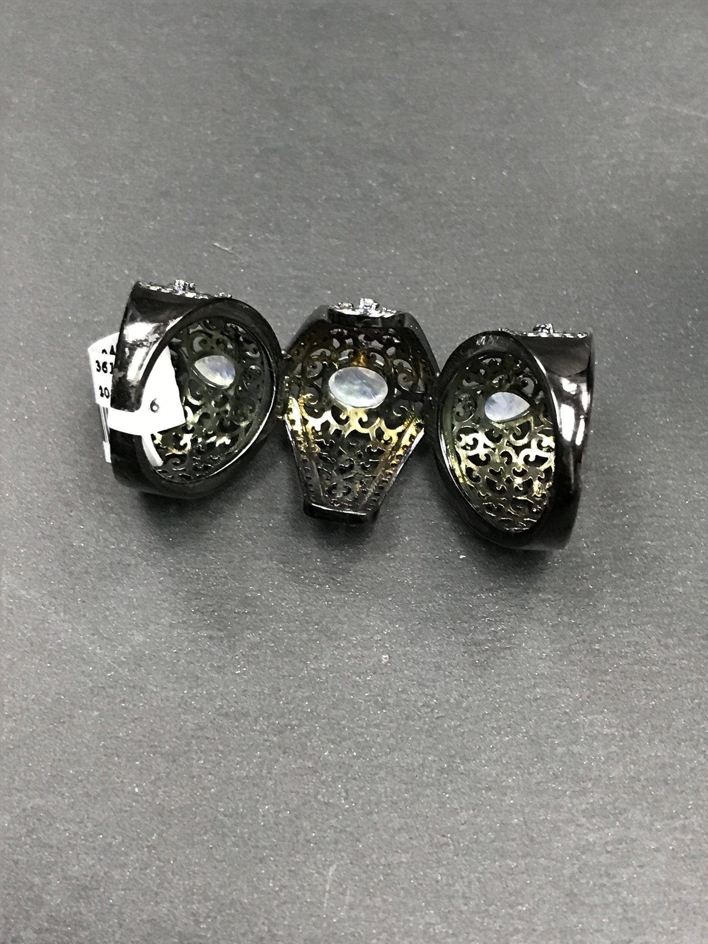 Knuckle Sterling Silver Ring Diamond And Gemstones
