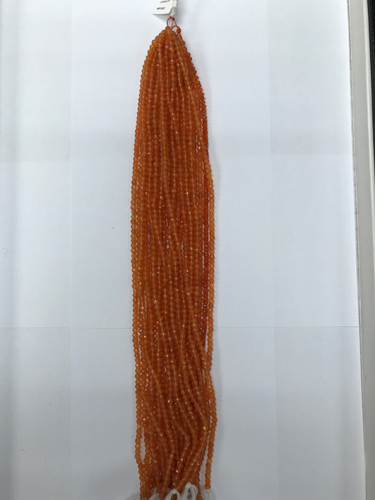 Carnelian Beads Facetted 3-4mm