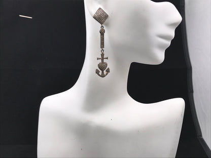 Anchor Diamond Earring