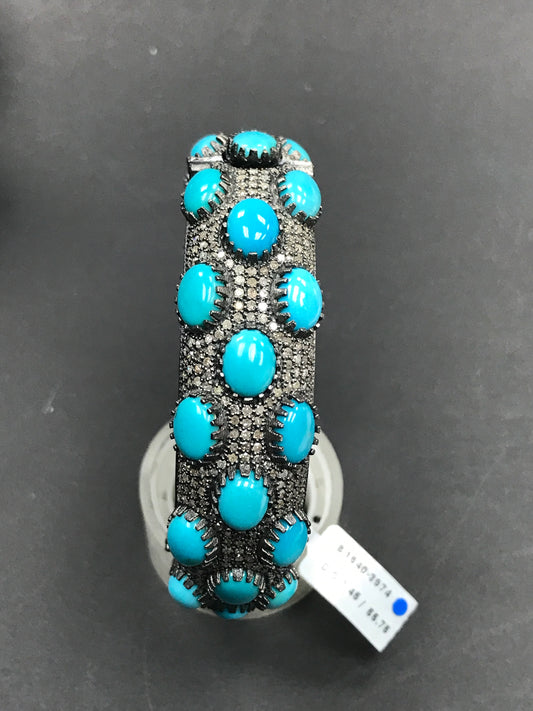 DIAMOND SILVER BANGLES BRACELETS