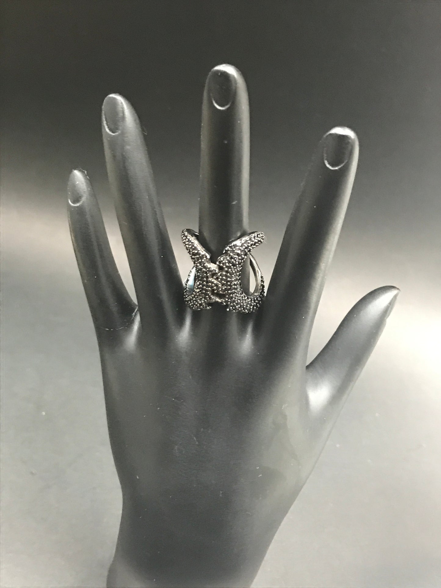 Jaws Black Spinel Ring