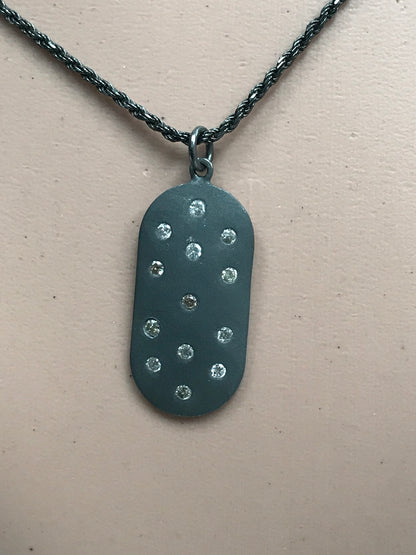 Rectangular  Diamond Pendants