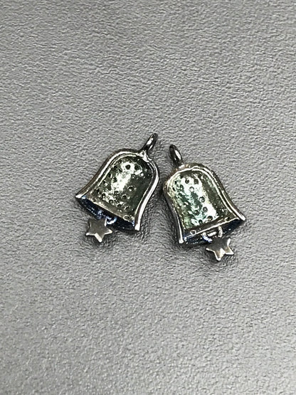 Bells Shape Pave Diamond Charm