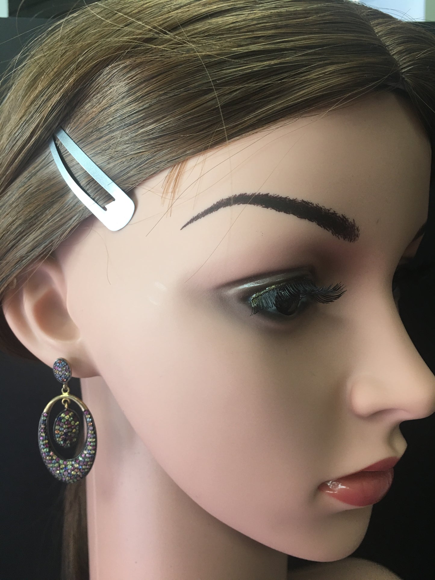 Oval Dangling Earrings