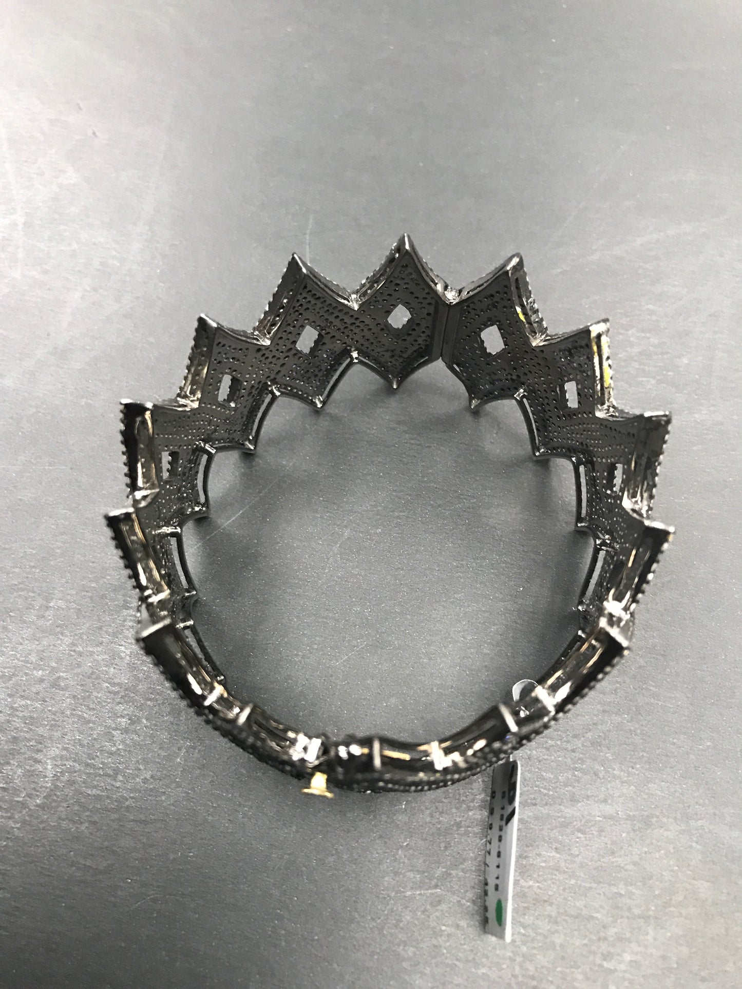 Diamond And Natural Blue Sapphire Bangles