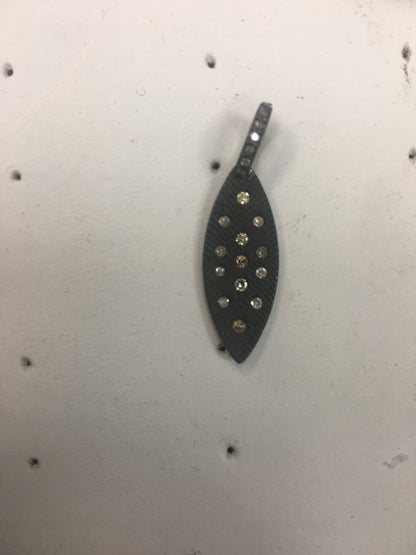 Silver Pave Diamond Pendant