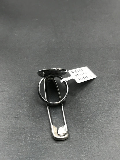 Diamond Oval Shape Diamond Ring, Pave Diamond Ring,Pave Ring, Approx 33 x 19mm. Sterling Silver
