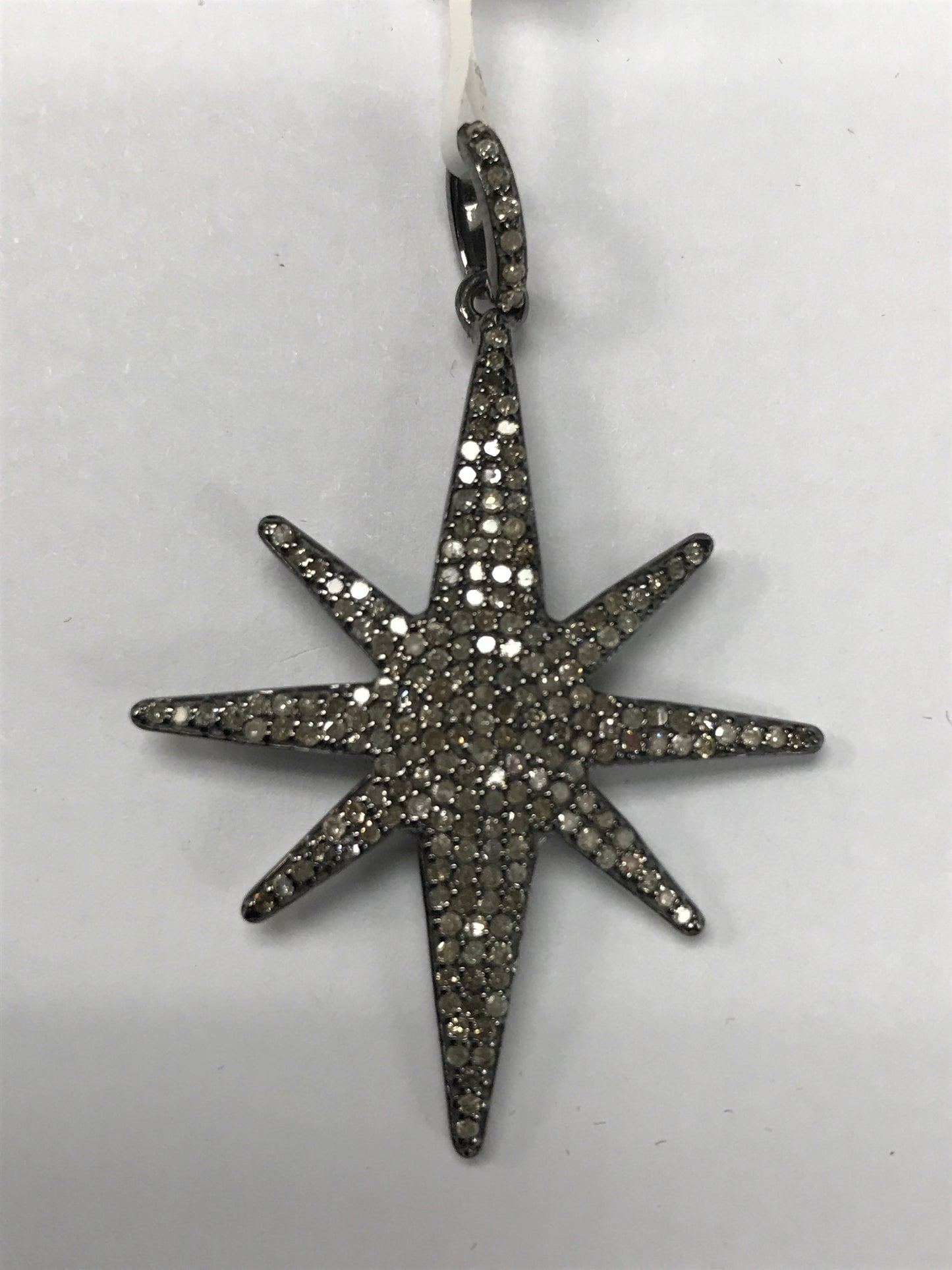 Star Burst Diamond Pendants & Charms Approx 33 x 43 mm