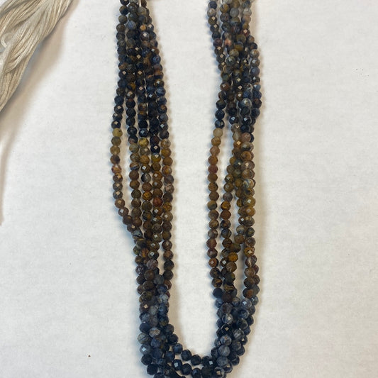PIETERSITE  BEADS ROUND FACETED 3-4MM