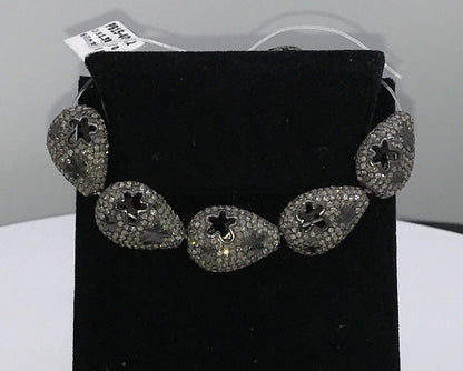 Pear Shape Pave Diamond Beads