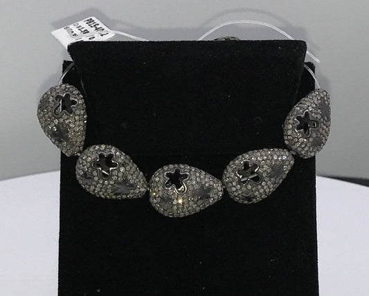 Pear Shape Pave Diamond Beads