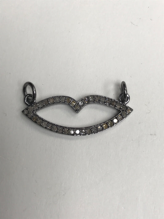 Diamond Lips (Hollow) Pendants & Charms