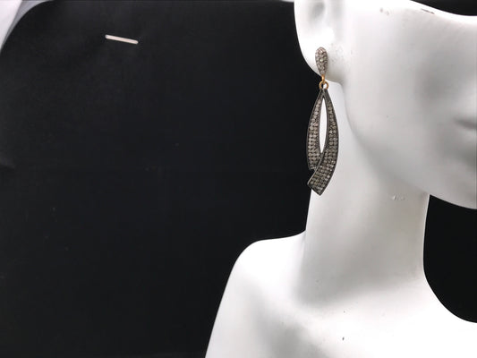 Oval Diamond Earrings