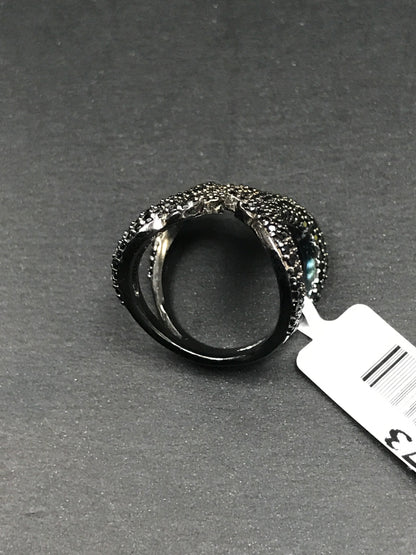 Jaws Black Spinel Ring