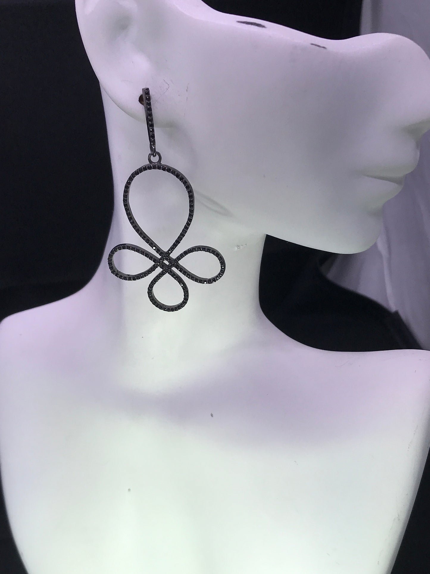 Black Spinel Earrings