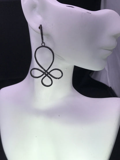 Black Spinel Earrings