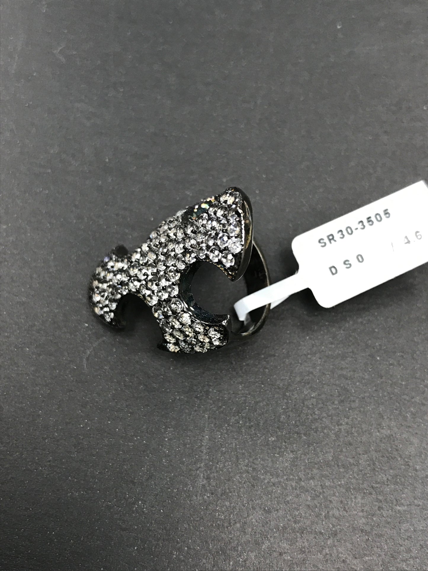 Cross White Topaz Ring