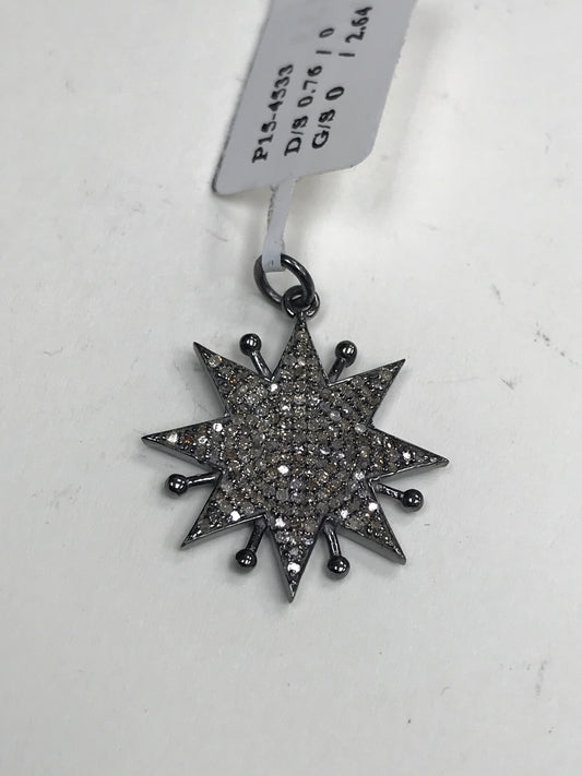 Spike Star Diamond Pendants & Charms