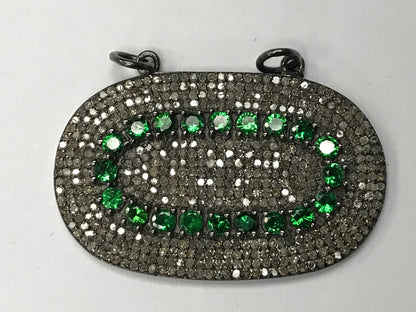 Oval Shape Diamond Charm