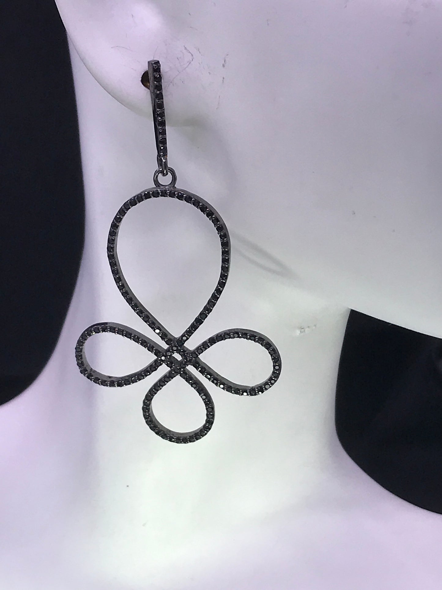 Black Spinel Earrings