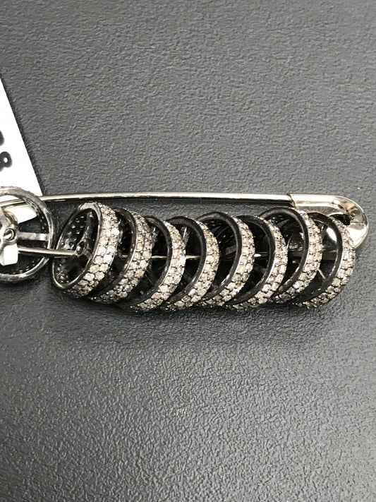 Spacer 2 Lines Diamond Bead