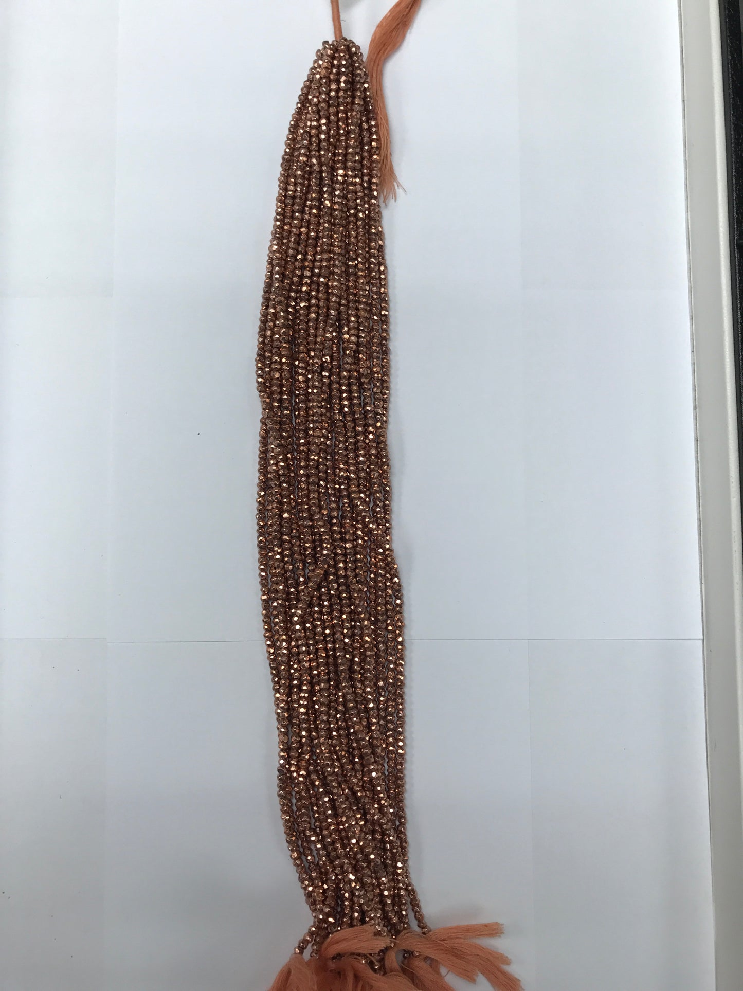 Pyrite Coated Beads Facetted 3-4mm