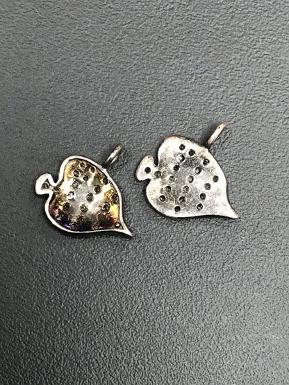 Fish Shape Pave Diamond Charm