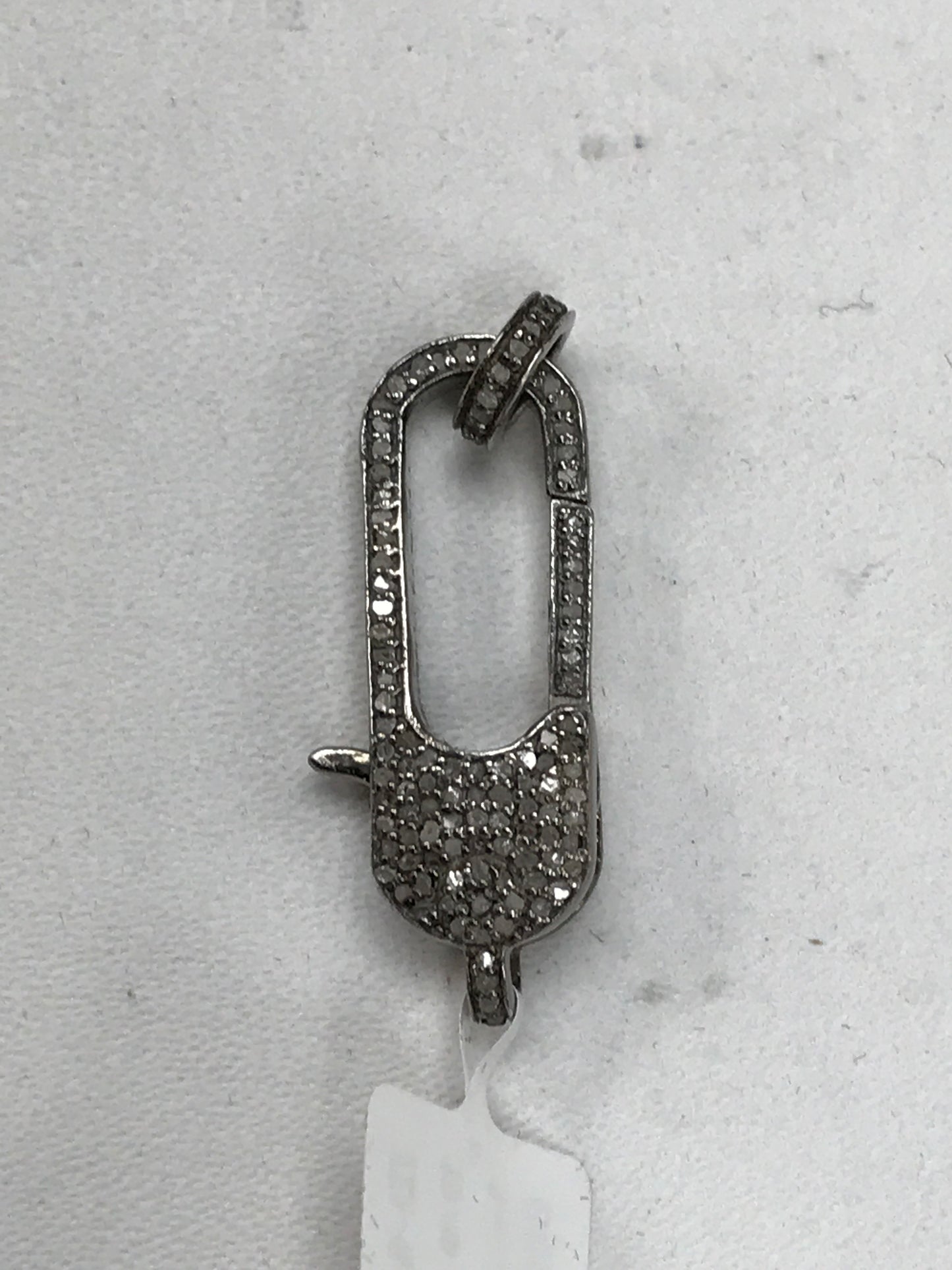 Long Round Shape Diamond Clasps Pendants & Charms