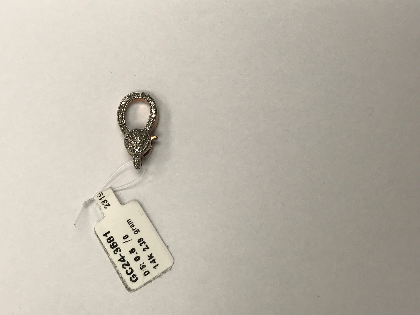 14k Solid Gold Diamond Clasps