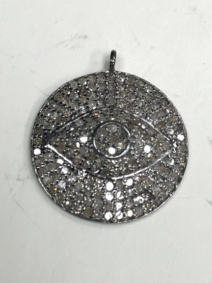 Evil Eye Diamond Charm