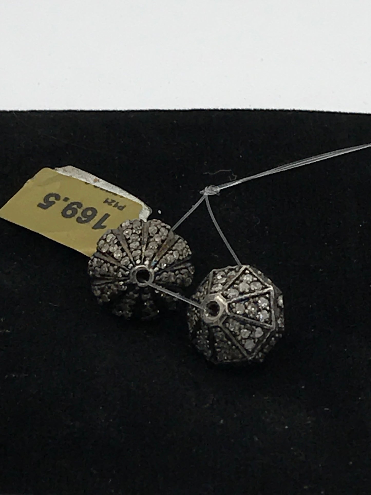 Pave Diamond Beads