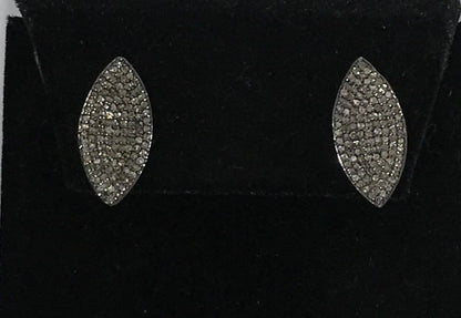 Oval Shape Diamond Earring Stud