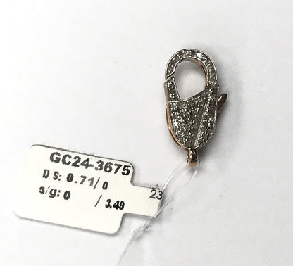 14k Solid Gold Diamond Clasps