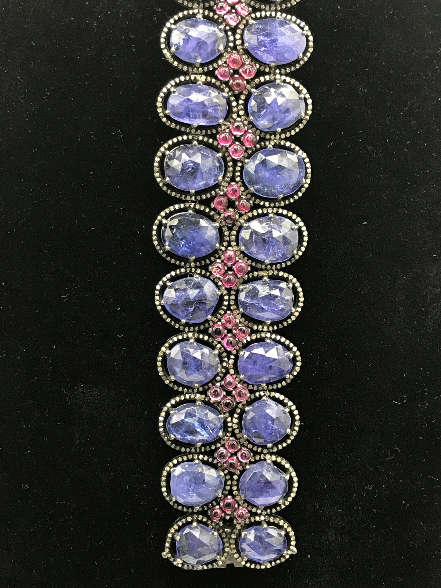 Tanzanite and Diamond Designer Bracelet