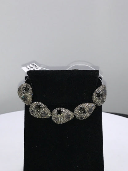 Pear Shape Pave Diamond Beads