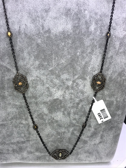Opal Link Charm Necklace