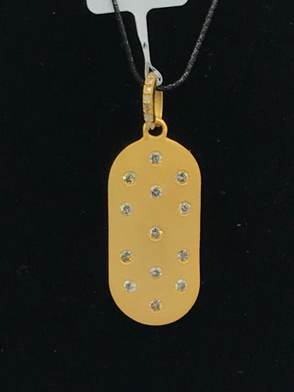 Rectangular  Diamond Pendants