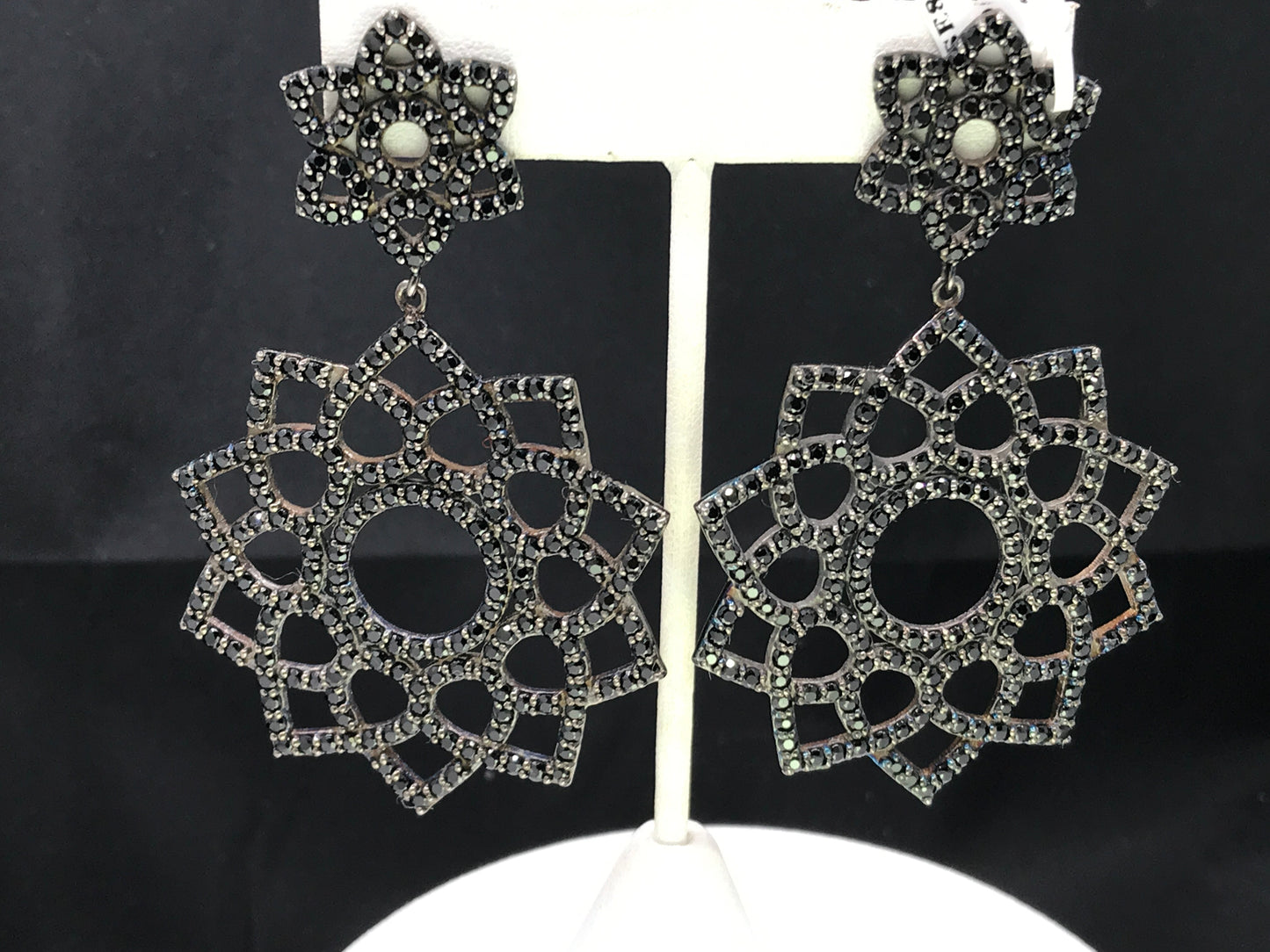 Black Spinel Earrings