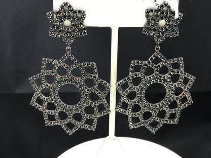 Black Spinel Earrings