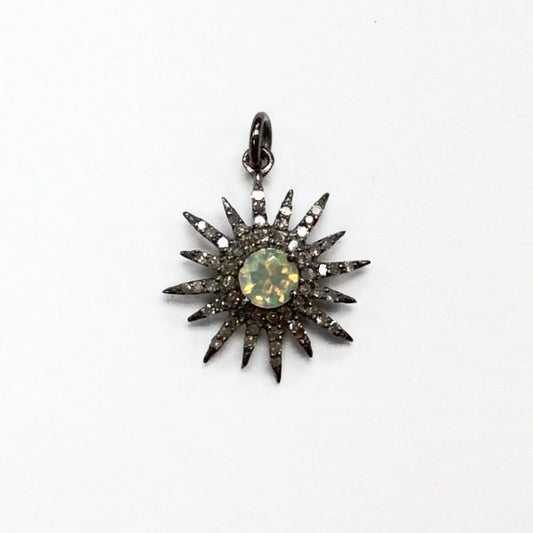 Stars Opal Diamond Charm