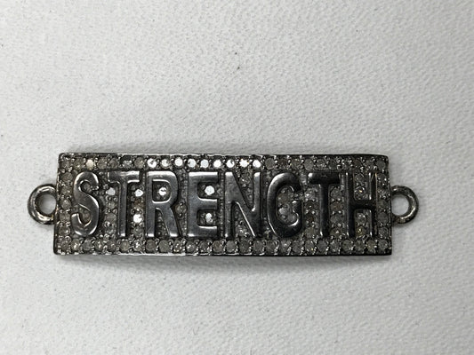 Strength Plate Diamond Pendants & Charms