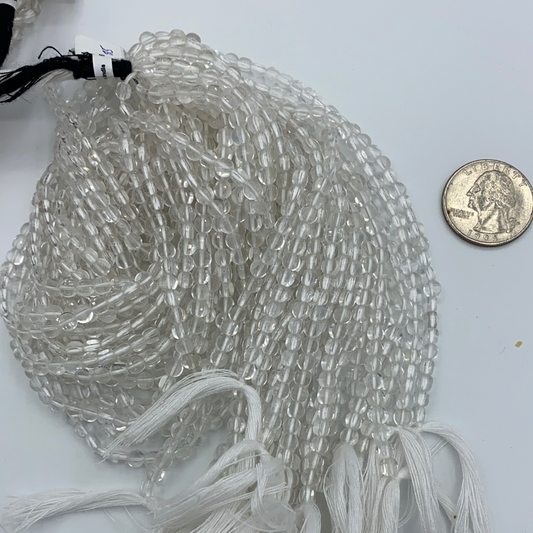 Quartz, Crystal Quartz Faceted Beads Coin, Beads Coin Beads, Coin