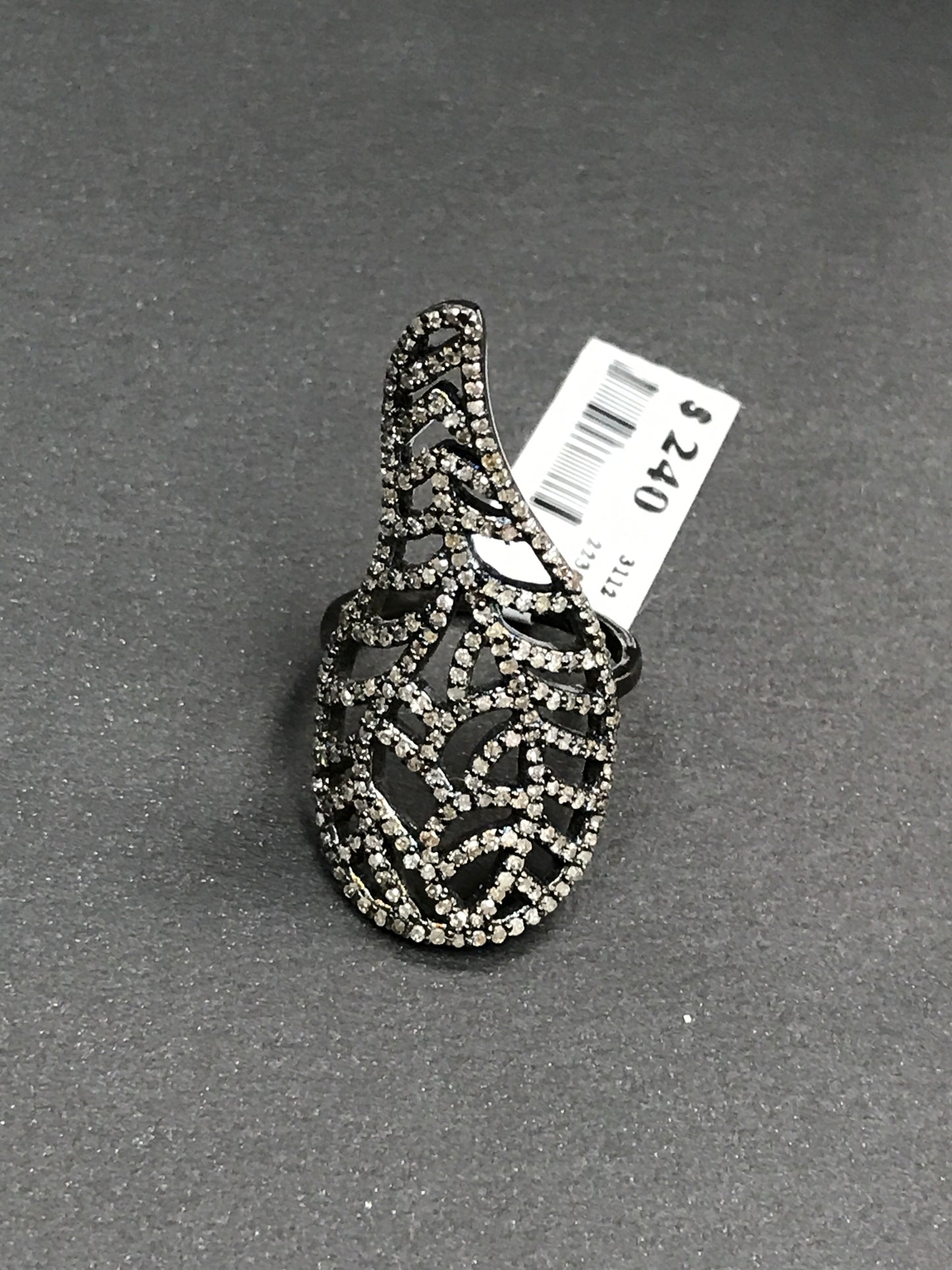Diamond Full Leaf Shape Diamond Ring