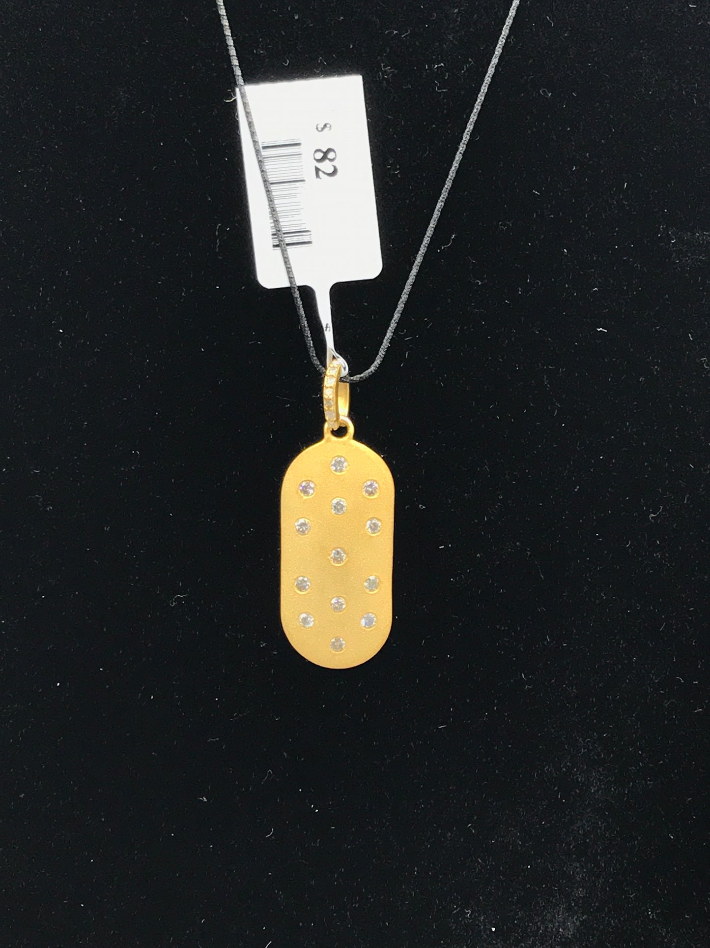 Rectangular  Diamond Pendants