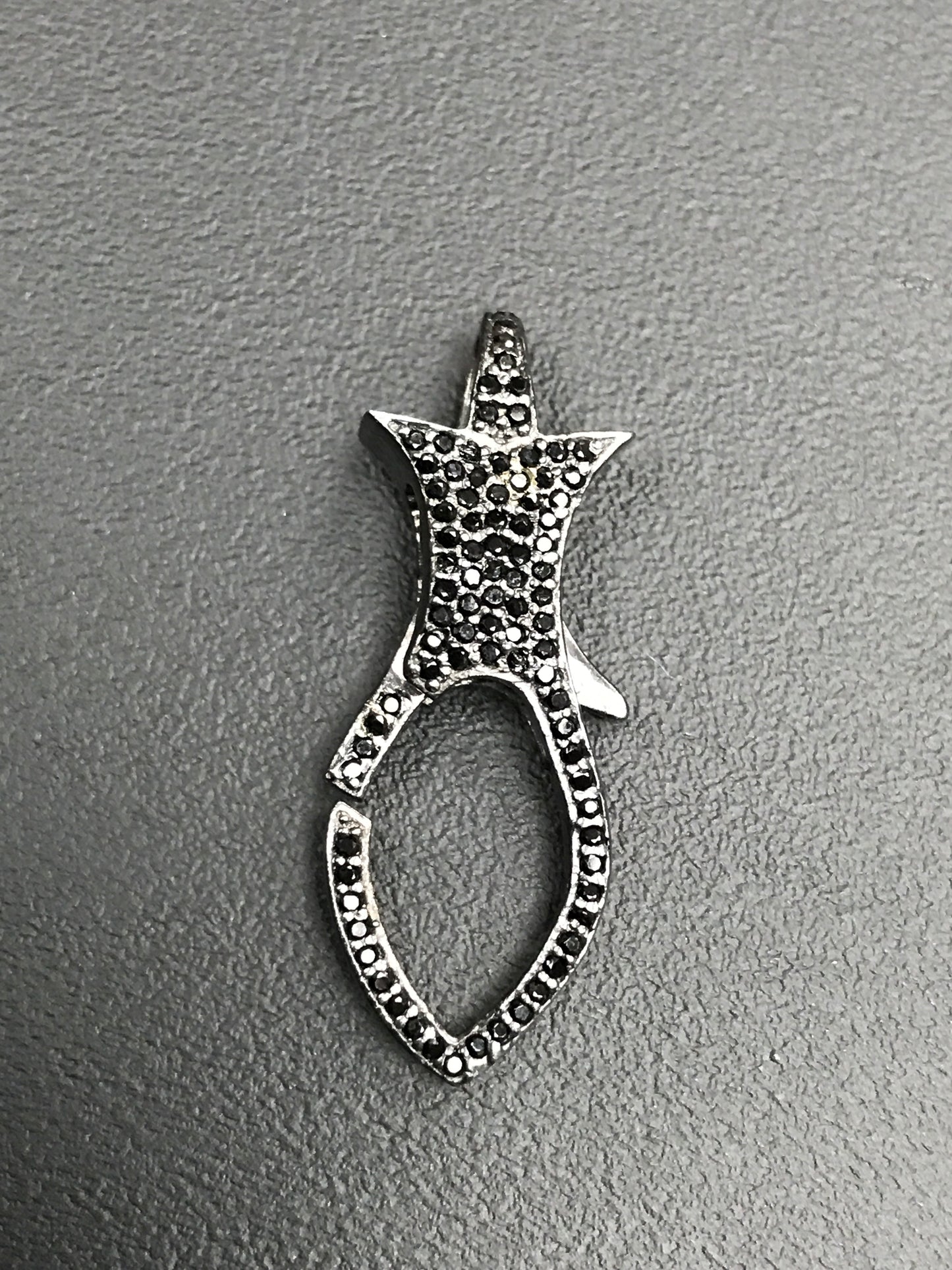 SILVER STONE CLASPS