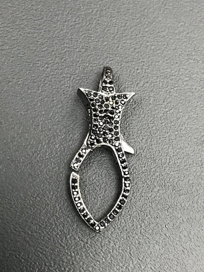 SILVER STONE CLASPS