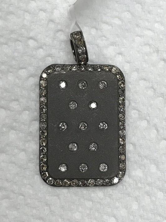 Rectangular Shape Diamond Pendants & Charms